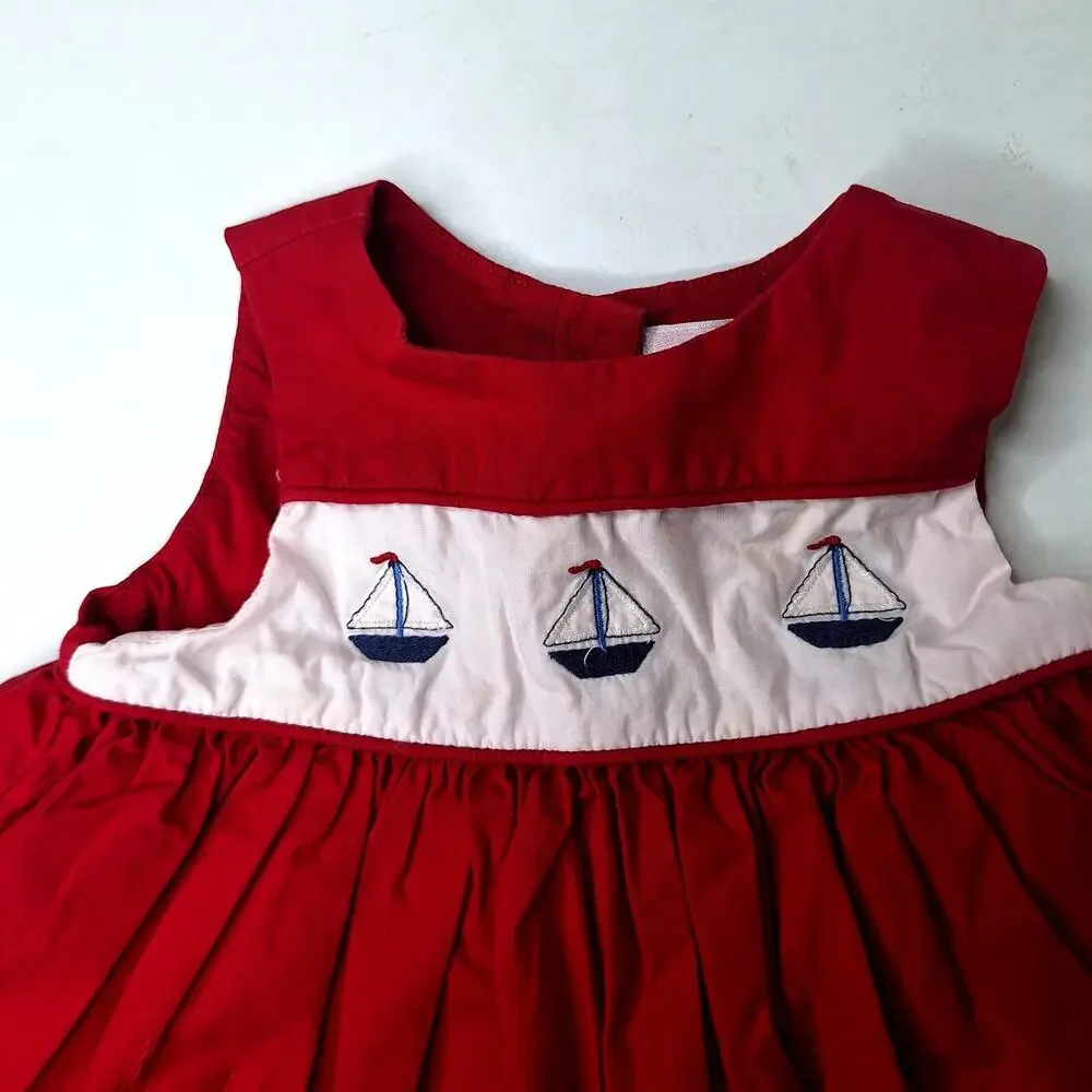 Janie and Jack Baby Lot 6-12m Dresses Plaid Holiday Outfit Sailor Sweater Romper